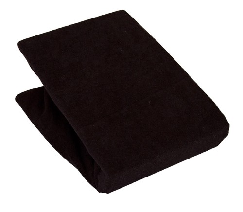 Prześcieradło Jersey z gumką czarne 140x200 - Czarny - 027 