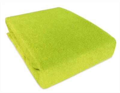  Prześcieradło Frotte z gumką limonka 90x200 - 035