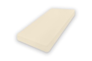 Prześcieradło jersey 180x200 z gumką zakładka 30 cm matex jasny krem 02 na wysoki materac 