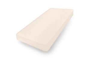 Prześcieradło jersey 90x200 z gumką zakładka 30 cm matex jasno  beżowy 015 na wysoki materac   