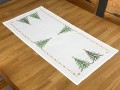 Bieżnik świąteczny 40x85 cm zielone choinki int 1196 boże narodzenie
