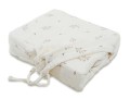 Pościel muślinowa 220x200 w stylu Japandi z drobnym printem roślinnym