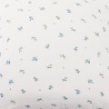 Bawełniana pościel muślinowa 160x200 w naturalnym kremowym kolorze z minimalistycznym wzorem roślinnym