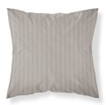 Poszewka adamaszkowa 40x40 beżowa (beige) w pasy satynowe – jasiek do spania dekoracyjna