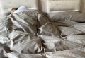 Elegancka pościel adamaszkowa 160×200 w jodełkę – taupe