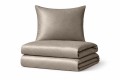 Elegancka pościel adamaszkowa 220×200 w jodełkę – taupe