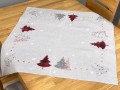 Bieżnik świąteczny 85x85 cm choinki czerwona srebrna int 1241 boże narodzenie