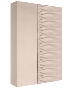 Prześcieradło z bawełny silver 160x200 + 25 cm z gumką beżowe 