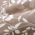 Komplet pościeli 160x200 satyna bawełniana – beżowa w polne kwiaty i liście