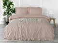 Kpl pościeli z bawełny Exclusive - 160x200 - Camello Roses - bez prasowania Stonewashed