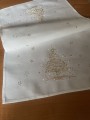Bieżnik świąteczny 60x120 cm złota choinka int 428 boże narodzenie