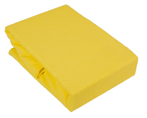 Prześcieradło Jersey z gumką 140x200 - cytrynowe - 026 