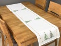 Bieżnik świąteczny 40x174 cm zielone choinki int 1196 boże narodzenie
