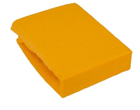 Prześcieradło Frotte z gumką - 180x200 - Żółty - 006
