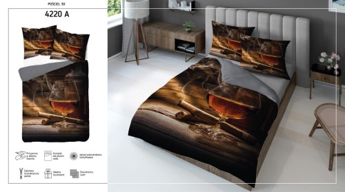 Pościel satynowa z mikrowłókna 160x200 magic collection 4220 a 3 D
