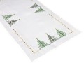  Bieżnik świąteczny 55x115 cm zielone choinki int 1196 boże narodzenie