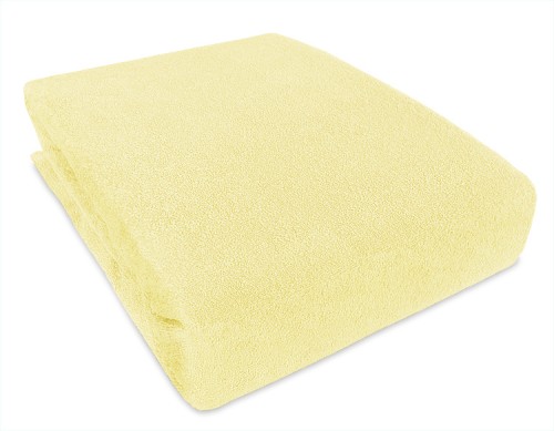  Prześcieradło Frotte z gumką krem ciemny 140x200 003
