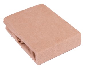 Prześcieradło Jersey z gumką beż jasny 180x200 - 015