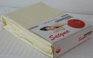 Prześcieradło Satynowe z Gumką 160x200 Kremowe - 100% Bawełna