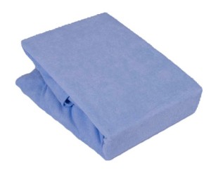 Prześcieradło Jersey  z gumką niebieski jasny 220x200 - 005