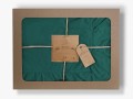 Pościel z bawełny Exclusive 160x200 dark green bez prasowania Stonewashed 