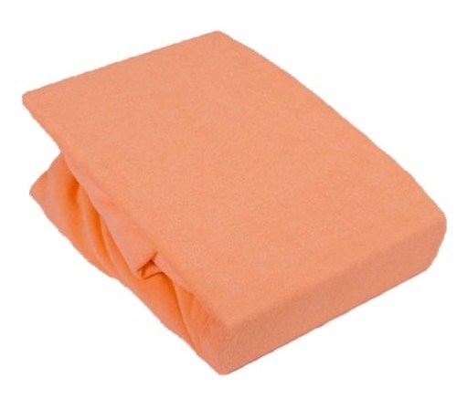 Prześcieradło Frotte z gumką - 180x200 - Łosoś - 001