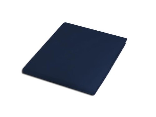 Prześcieradło satynowe - 220x200 ciemny granat - bez gumki 026 