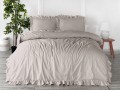 Kpl pościeli z bawełny Exclusive - 200x220 - Natural Cream - bez prasowania Stonewashed