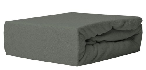 Prześcieradło Frotte z gumką - 90x200 - Grafit 040