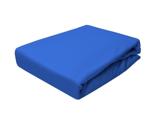 Prześcieradło Jersey z gumką - 120x200 - szafirowe - 010