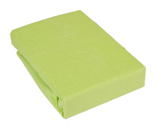  Prześcieradło Frotte z gumką limonka 140x200