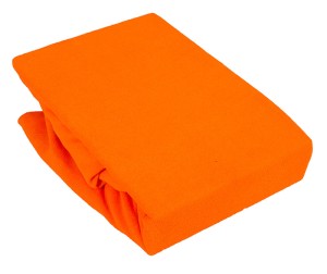 Prześcieradło Jersey z gumką pomarańczowe 180x200 - 031