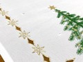  Bieżnik świąteczny 55x115 cm zielone choinki int 1196 boże narodzenie