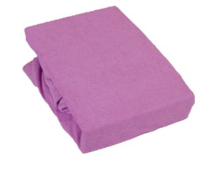 Prześcieradło Jersey z gumką wrzosowe  180x200 - 020