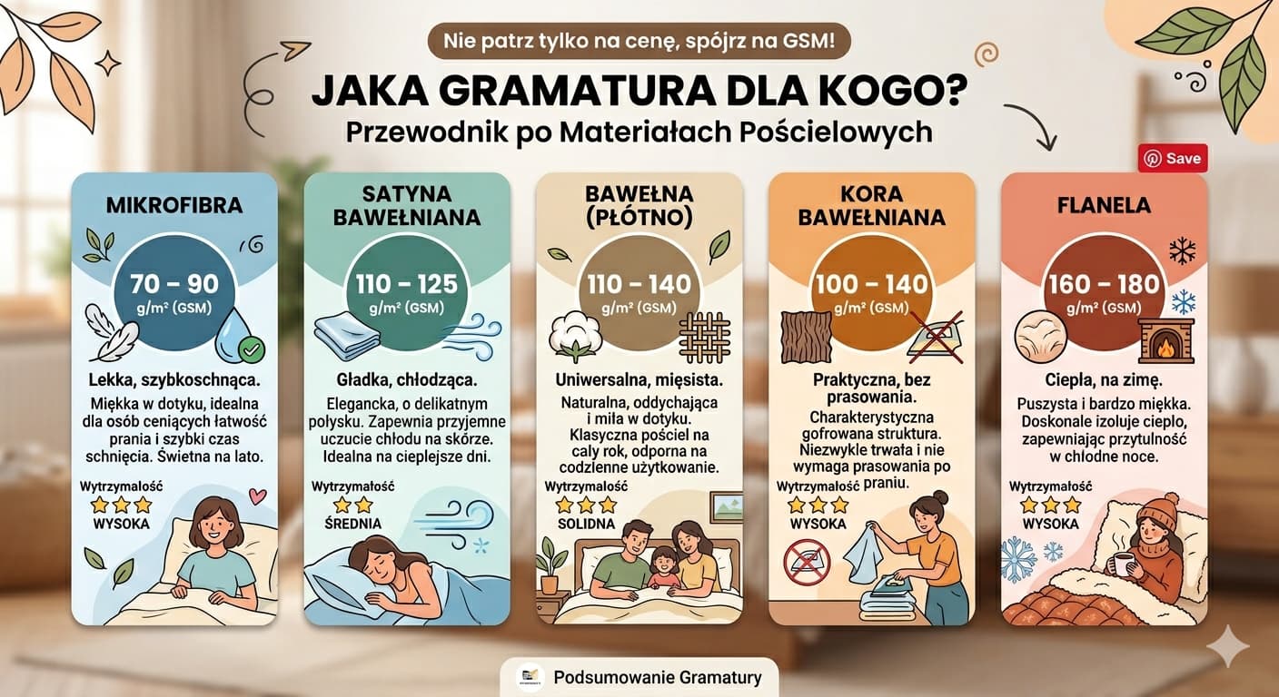 Jaka gramatura pościeli