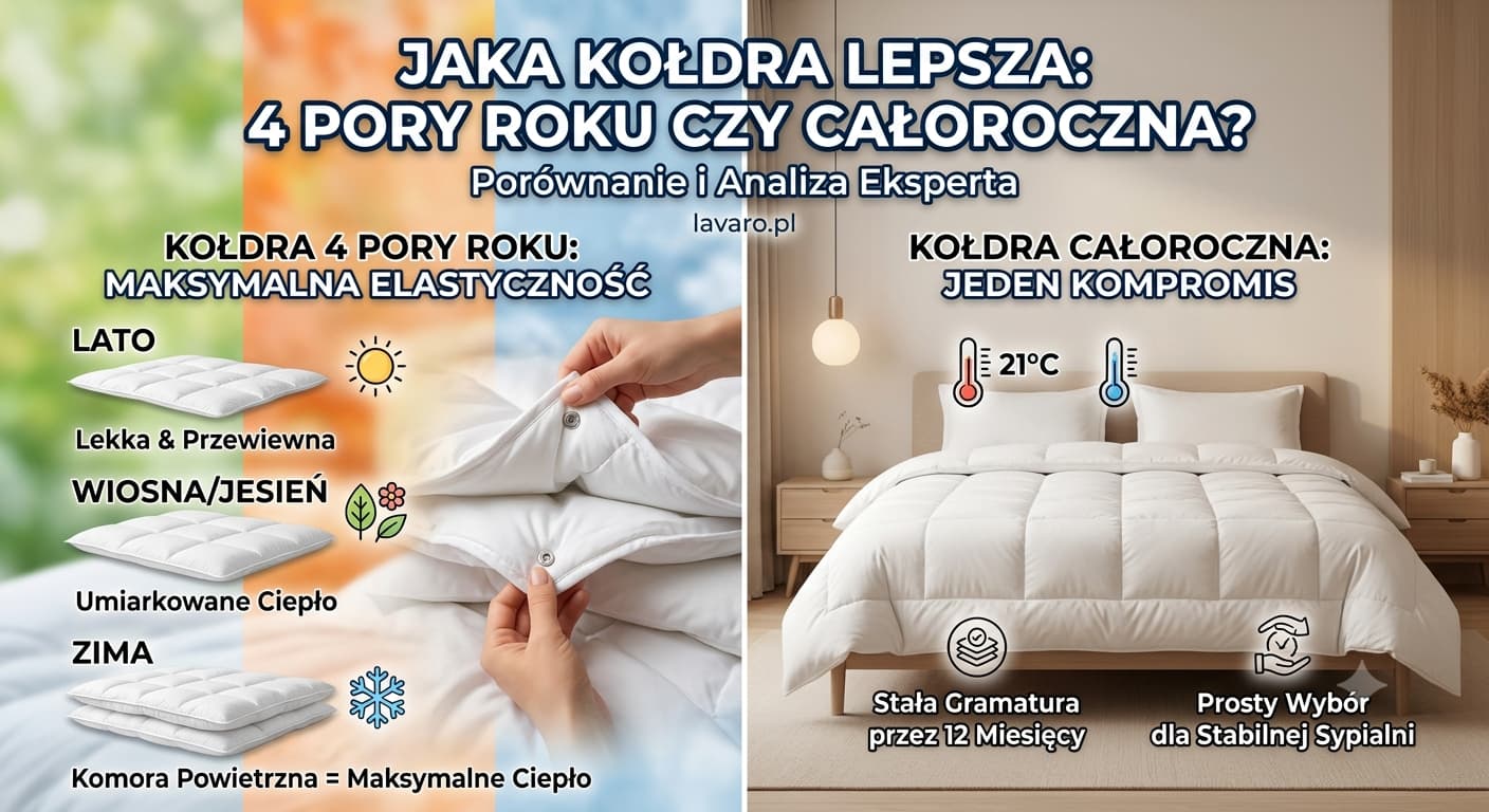 Kołdra 4 pory roku czy całoroczna – którą wybrać?